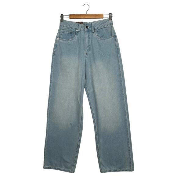 Vans Baggy Jeans Womens 26 Blue Light Wash Sirelle High Rise Hippie Skater Boho - Picture 1 of 15